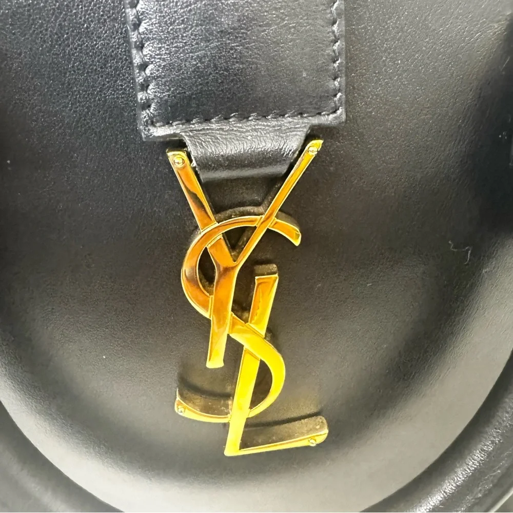 YSL Baby Cabas Black Leather Bag